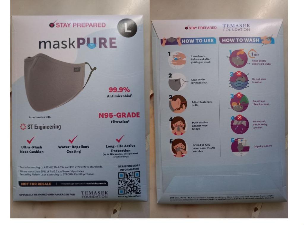 Temasek Mask MaskFit Forever Family Reusable Mask Washable Disposable