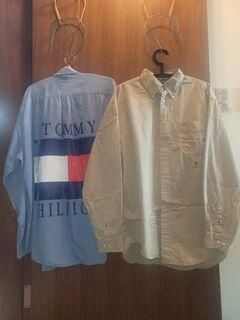 Tommy Hilfiger 古著襯衫（剩藍）