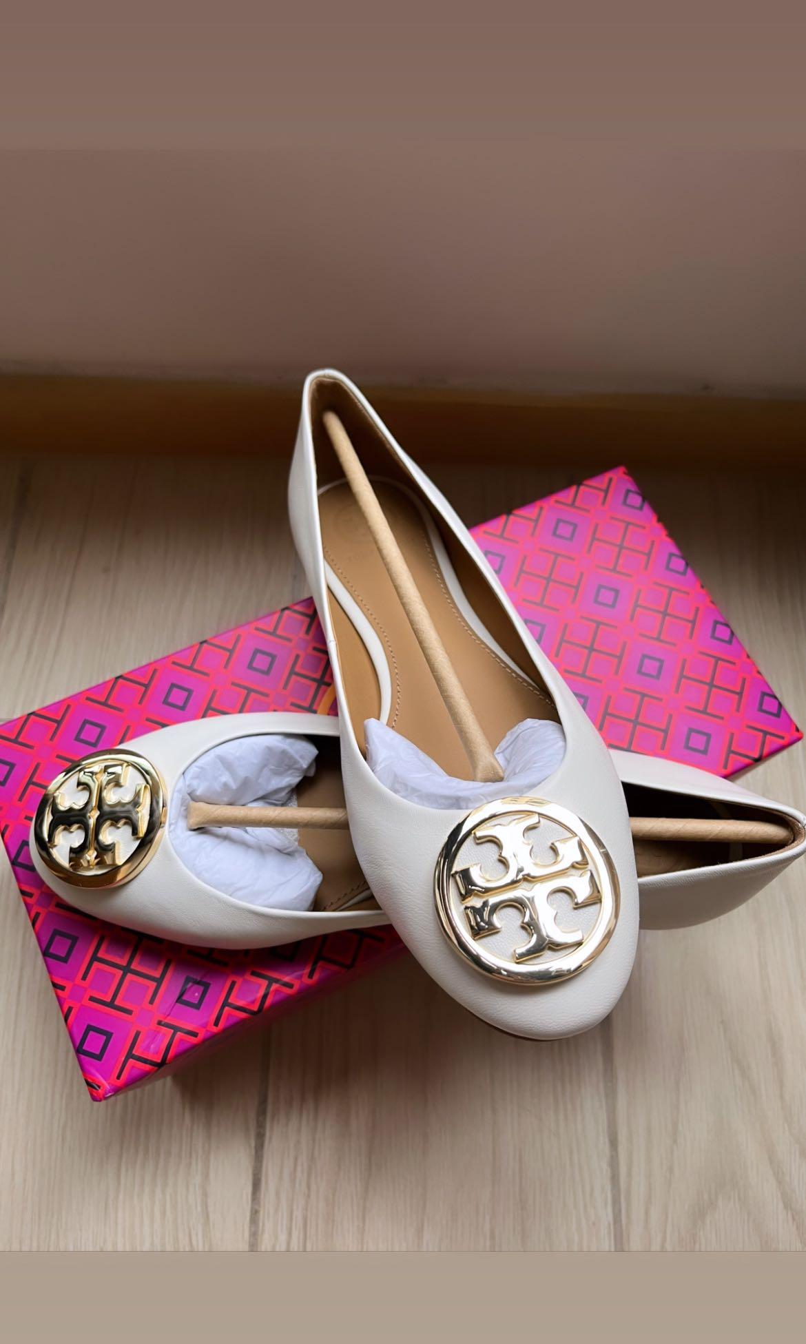 Tory burch flats white top