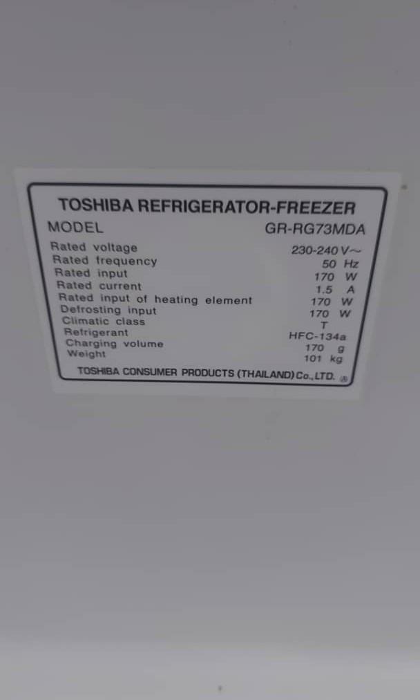 Toshiba fridge auto ice maker, TV & Home Appliances, Kitchen Appliances