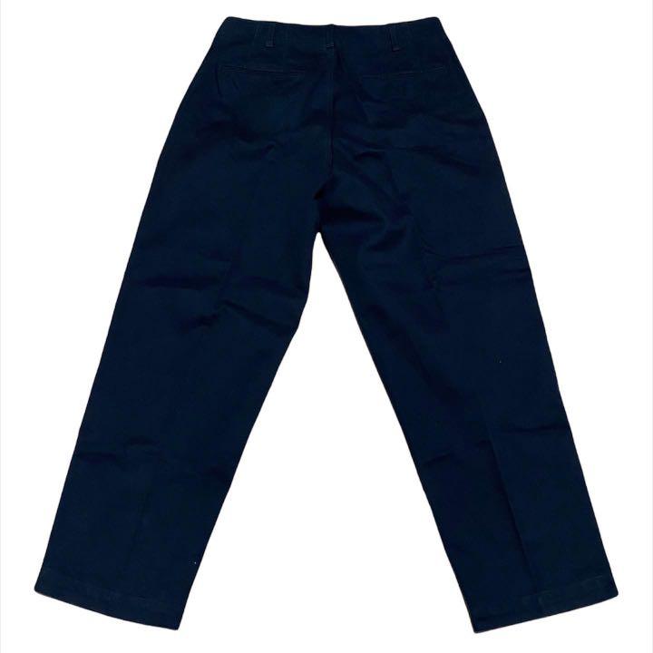 Uniqlo U navy long pant, Fesyen Pria 