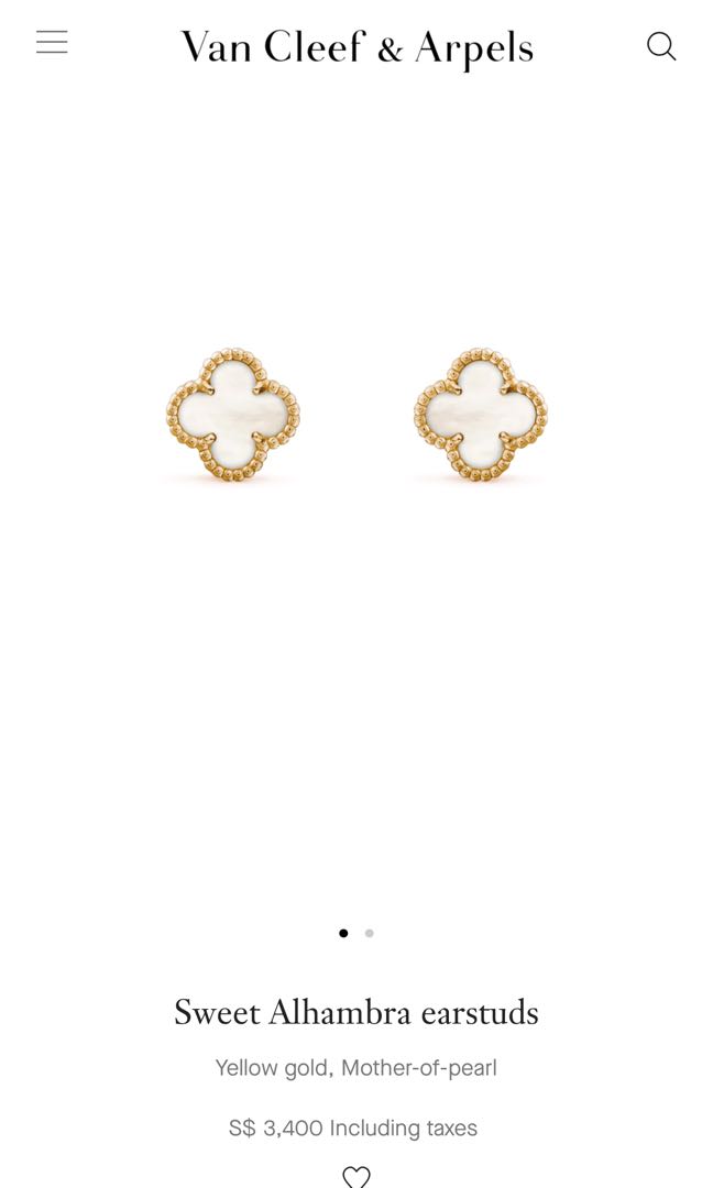 Sweet alhambra earstuds price 2025