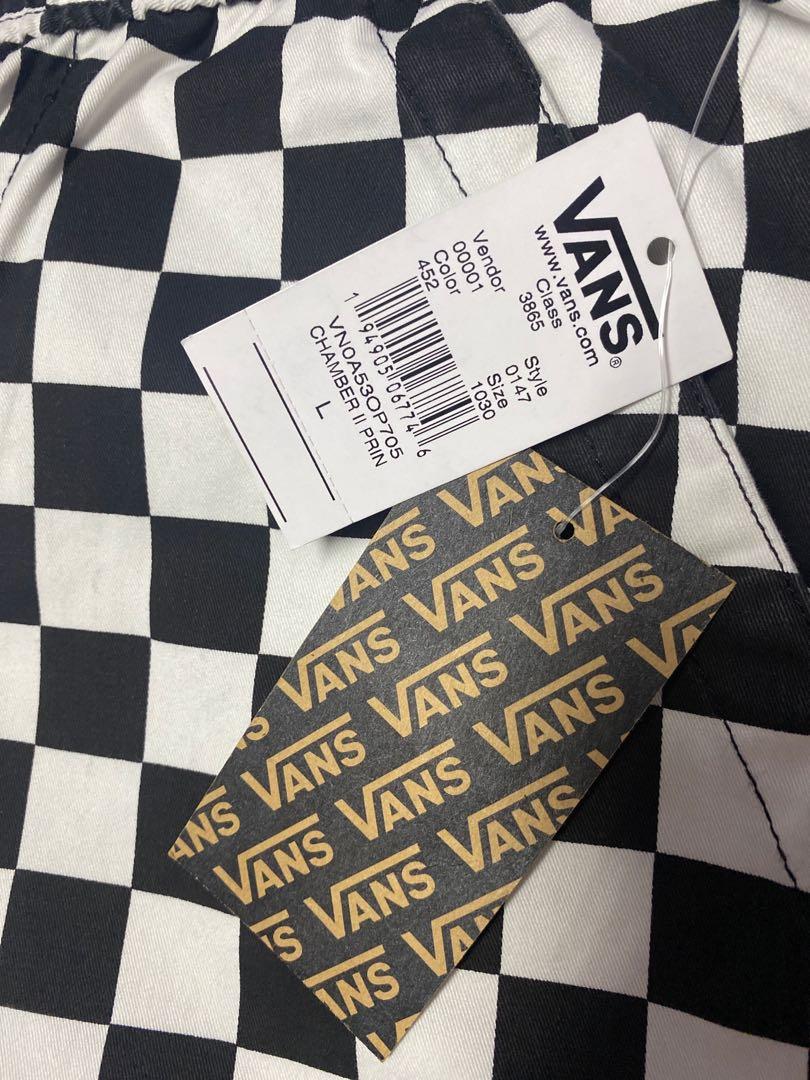 Vans Authentic checkerboard pants in black and white | ASOS