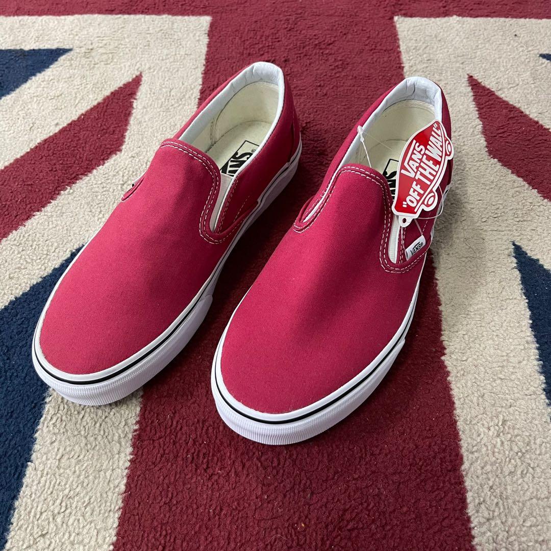 Crimson slip on 2025 vans