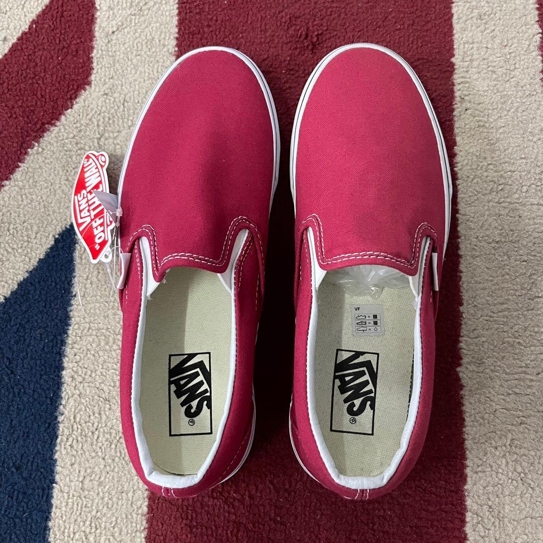 Crimson slip on 2025 vans
