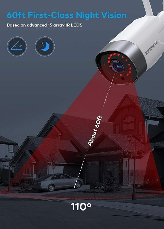 Wireless Security Camera Supereye PC200, Furniture & Home Living ...