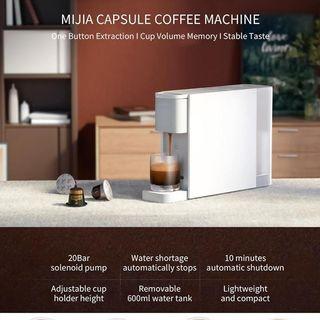 XIAOMI MIJIA S1301 Automatic Coffee Machine Espresso Capsule Coffee Maker Power-off Protection 20Bar Electromagnetic Pump