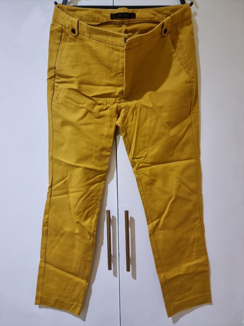 Zara Mustard Trousers (Category: Other Bottoms) located in Manila. Submitted by decluttermystuff21 (Listing ID 1141771775, Image 1). Description: Mustard Tailored Trousers Brand: Zara Size: 6 (best fits Medium) Condition: Used but still in very good condition..