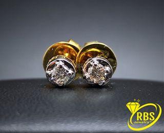 14k Half Carat Diamond Stud Earrings