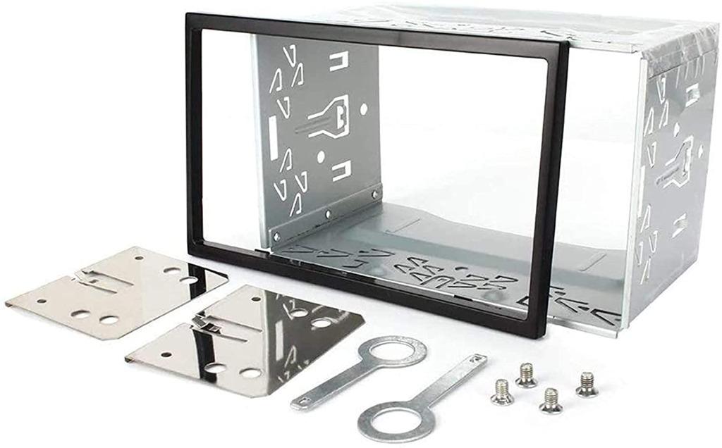 Sound way - In dash 2 DIN Universal Double Din Car stereo radio  Installation Dash Kit Mounting Metal Fitting Cage