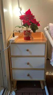 3 Layer Bedside Table 37cm Brand New