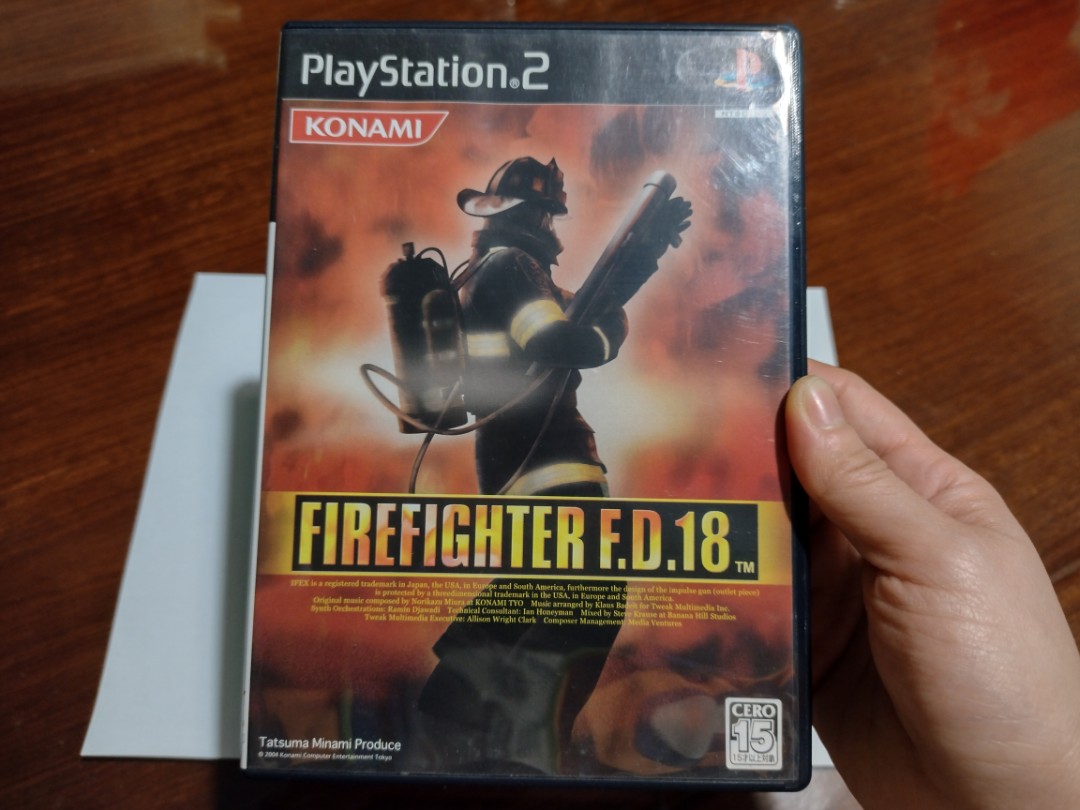 日版PS2 game 救火英雄Firefighter F.D.18, 電子遊戲, 電子遊戲