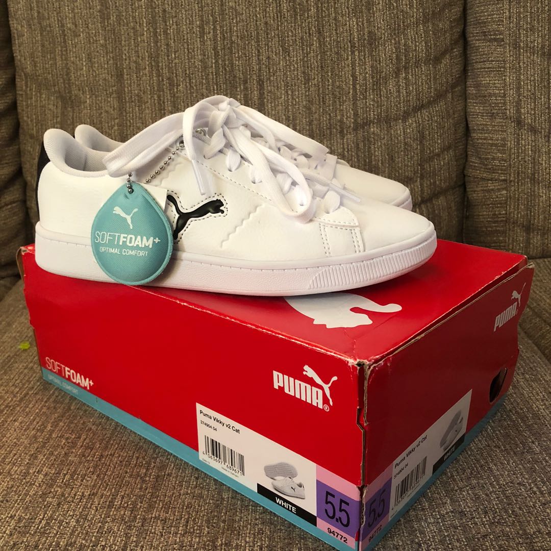 💯 AUTHENTIC PUMA SOFT FOAM+ WHITE SNEAKERS on Carousell