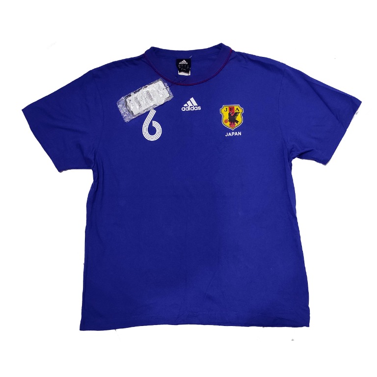 KIRIN 青 サッカー Tシャツ 万国旗ロゴ サイズL - Tシャツ