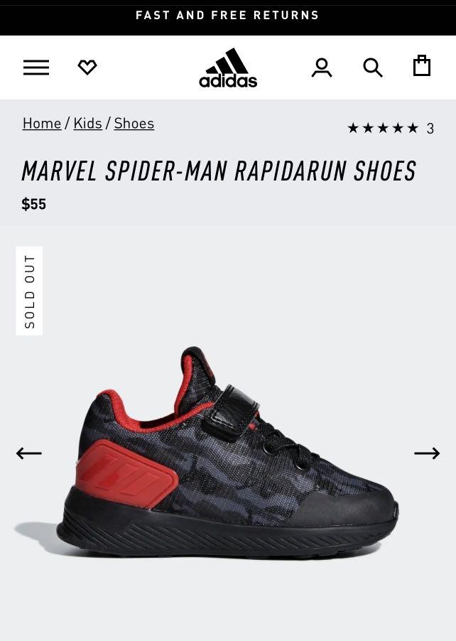 Red adidas online shoes for boys
