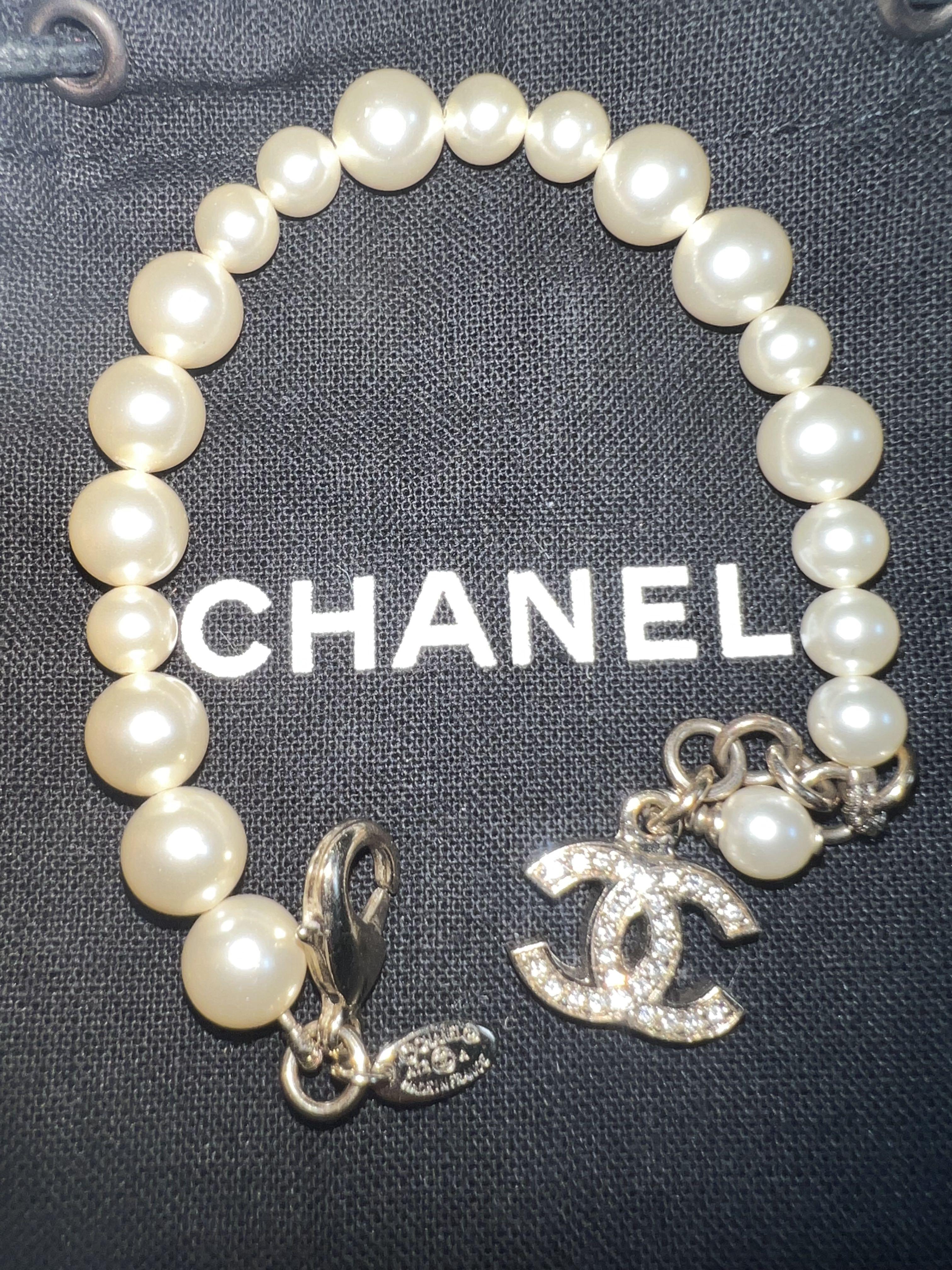 Chanel store pearl cuff