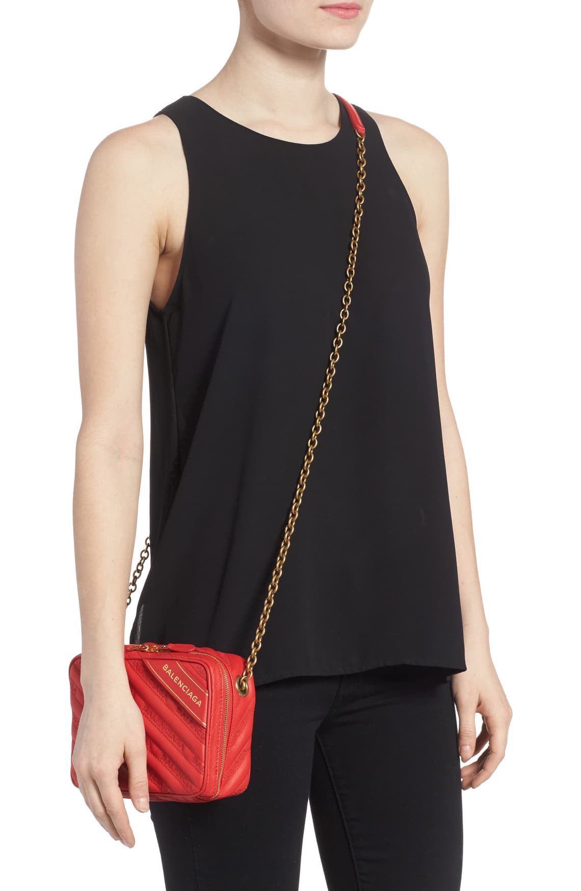 balenciaga blanket reporter bag