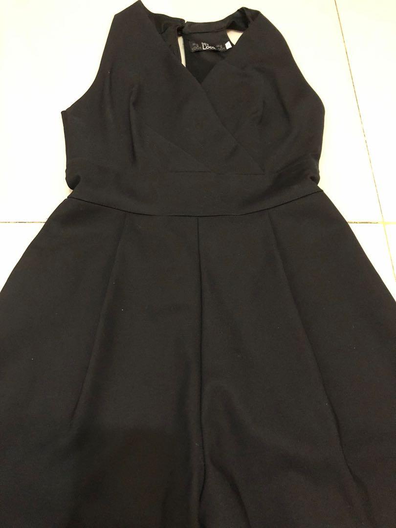 Black Jumpsuit size S, Fesyen Wanita 