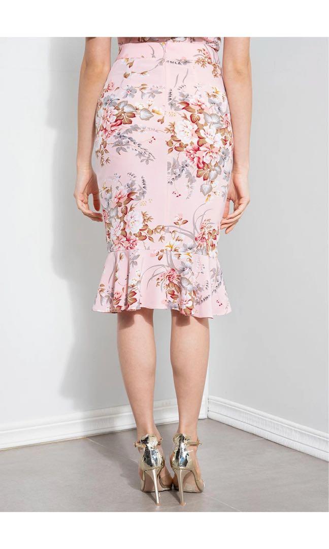 Floral skirt zalora hot sale