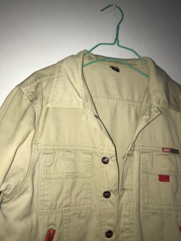 BNY Denim cropped Jacket (Category: Coats, Jackets and Outerwear) located in Caloocan City. Submitted by sttal (Listing ID 1142093895, Image 2). Description: Size: Large | 3/4 sleeves 📍 Mindanao | 9200 .