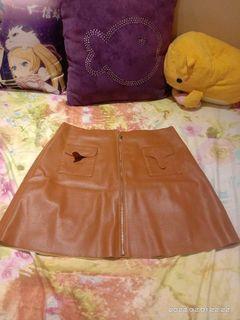 brown leather