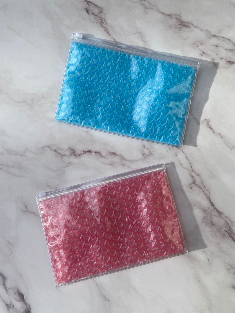 Bubble Ziplock Pouches (Similar to Glossier pouch), Women's Fashion