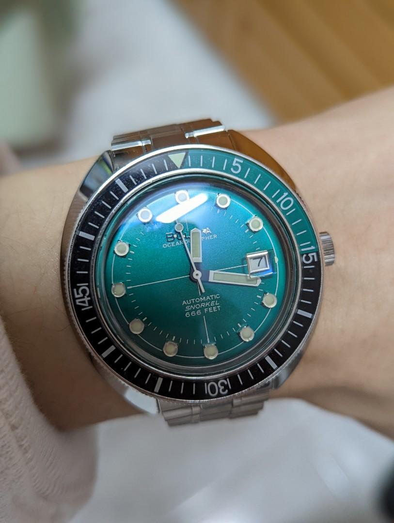bulova devil diver green