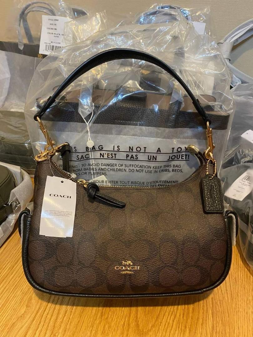 C7223 Coach Pennie Shoulder Bag 25 in Signature Canvas, Women's Fashion