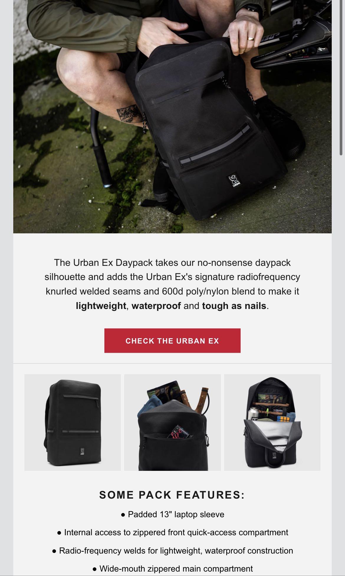 Chrome industries new arrivals urban ex daypack