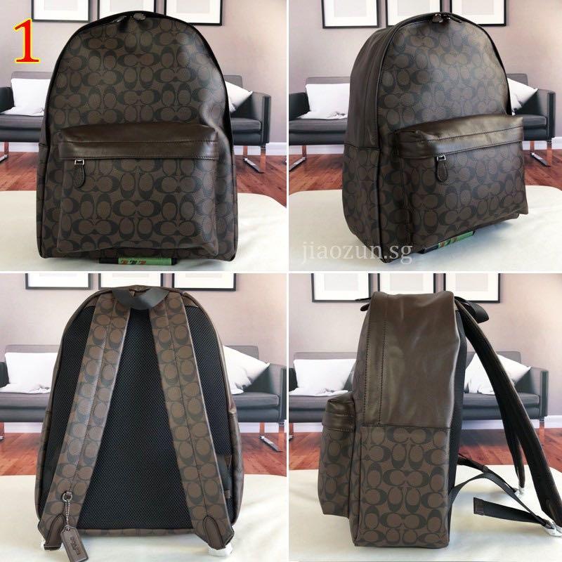 Coach charles 2025 signature backpack