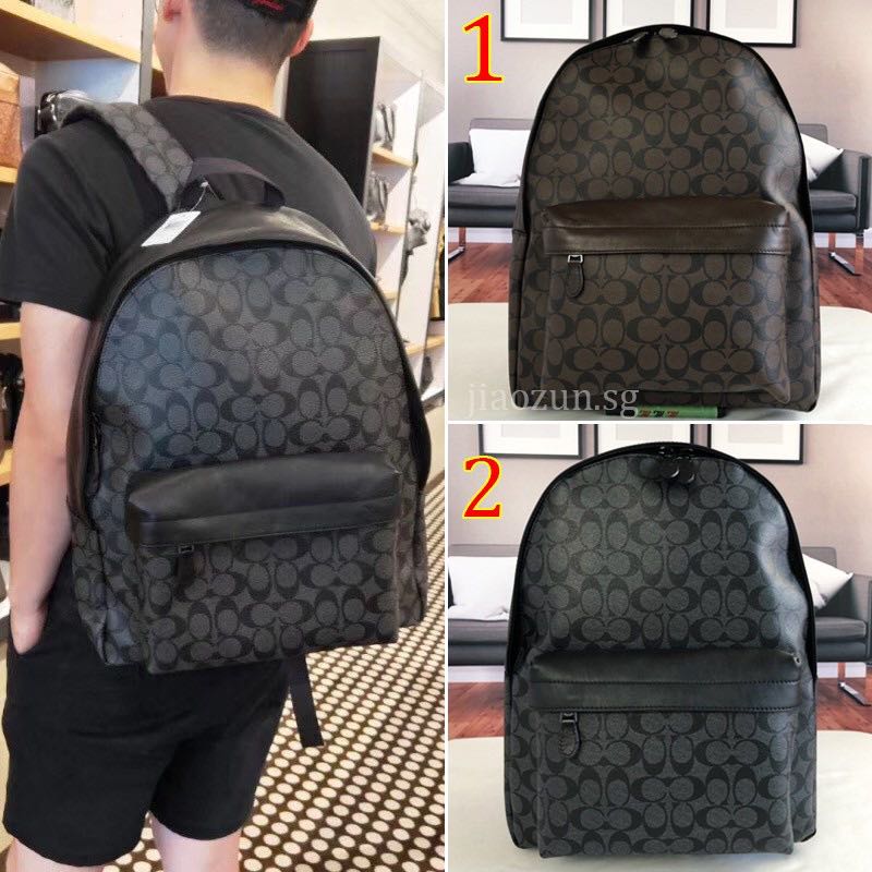 Coach charles signature backpack deals