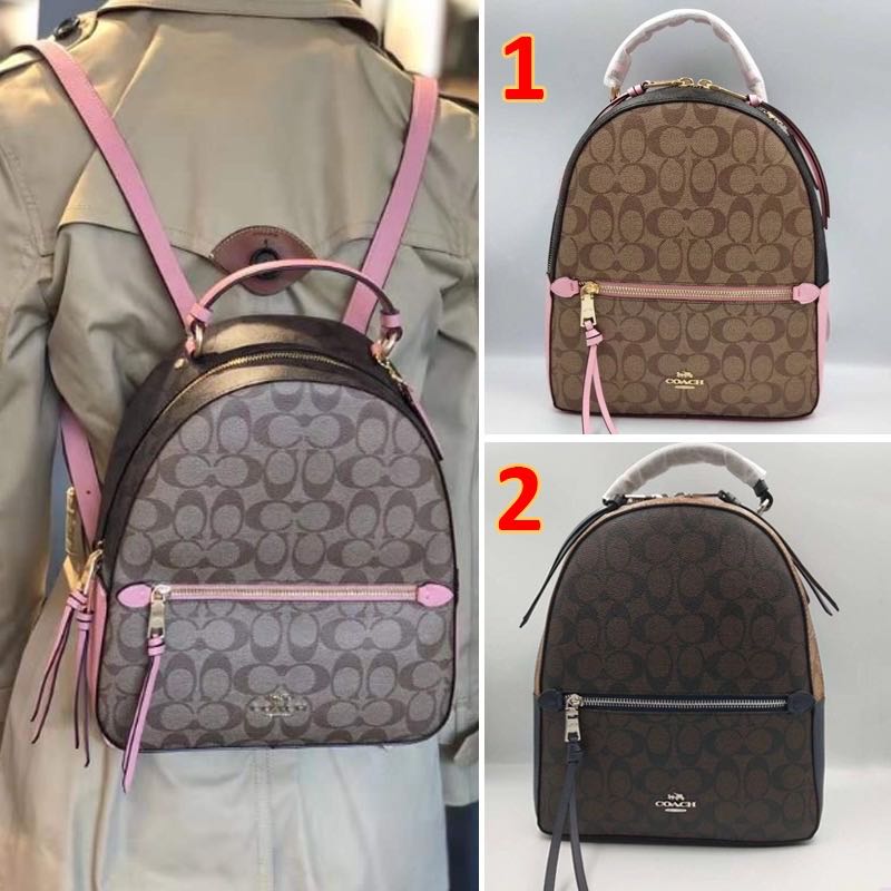 Coach Jordyn Backpack in Signature Canvas, Women's Fashion, Bags