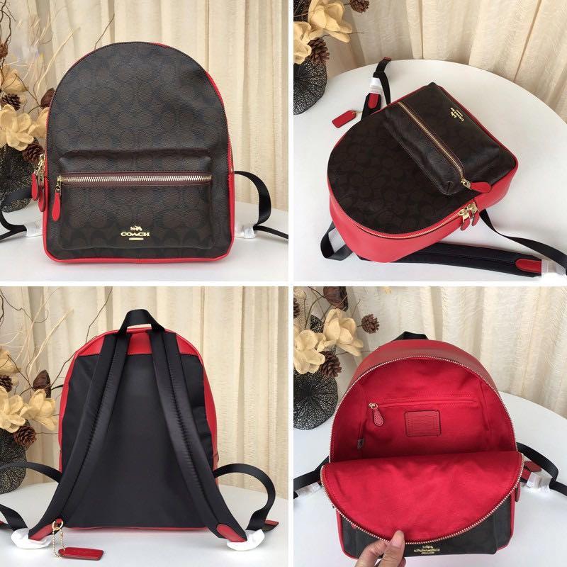 Coach Medium Charlie Backpack in Signature Canvas F32200 Women s Fashion Bags Wallets Backpacks on Carousell