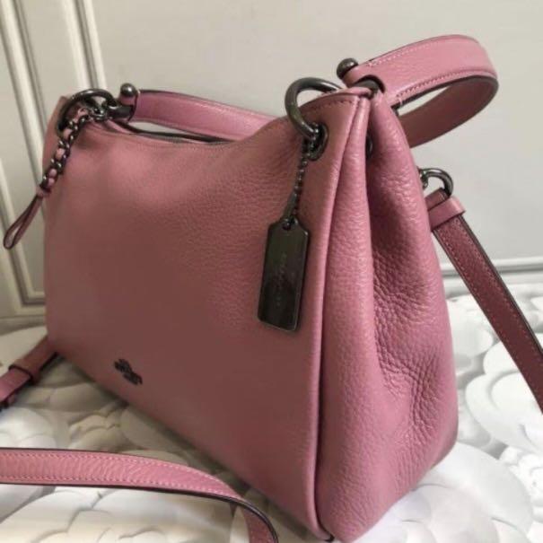 Coach Small Mia Pink Rose Shoulder F73196 Original Barang Mewah