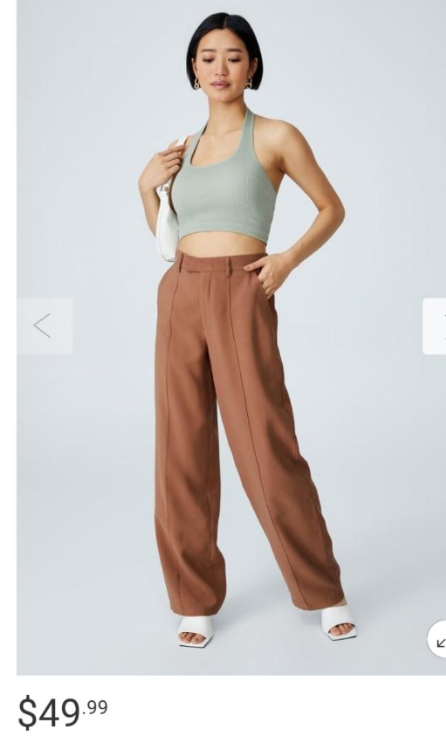 Cotton On Straight Pants (Category: Other Bottoms) located in Singapore. Submitted by srzwn (Listing ID 1142044957, Image 1). Description: brand new, still with tag bought from CO for 49.99 size 12 AU, straight cut, colour: linen taupe fast deals @ $23 (pic is the model wearing the pants but in another colour as this colour is oos on CO website).