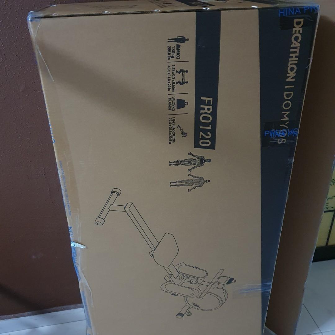Rowing Machine R 100 Decathlon Box Decathlon Rowing Machine, Sports Equipment, Exercise & Fitness, Cardio ...