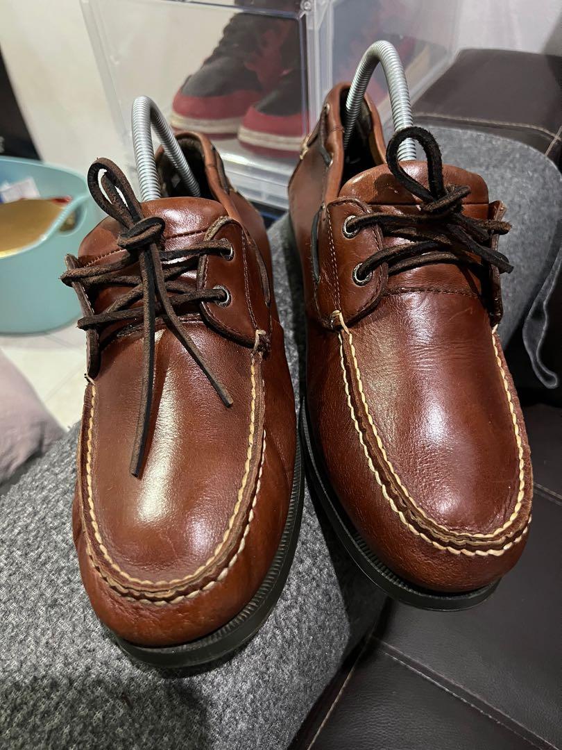 Dockers Castaway Boat Shoes Brown Leather 12UK Wide Men s Fashion