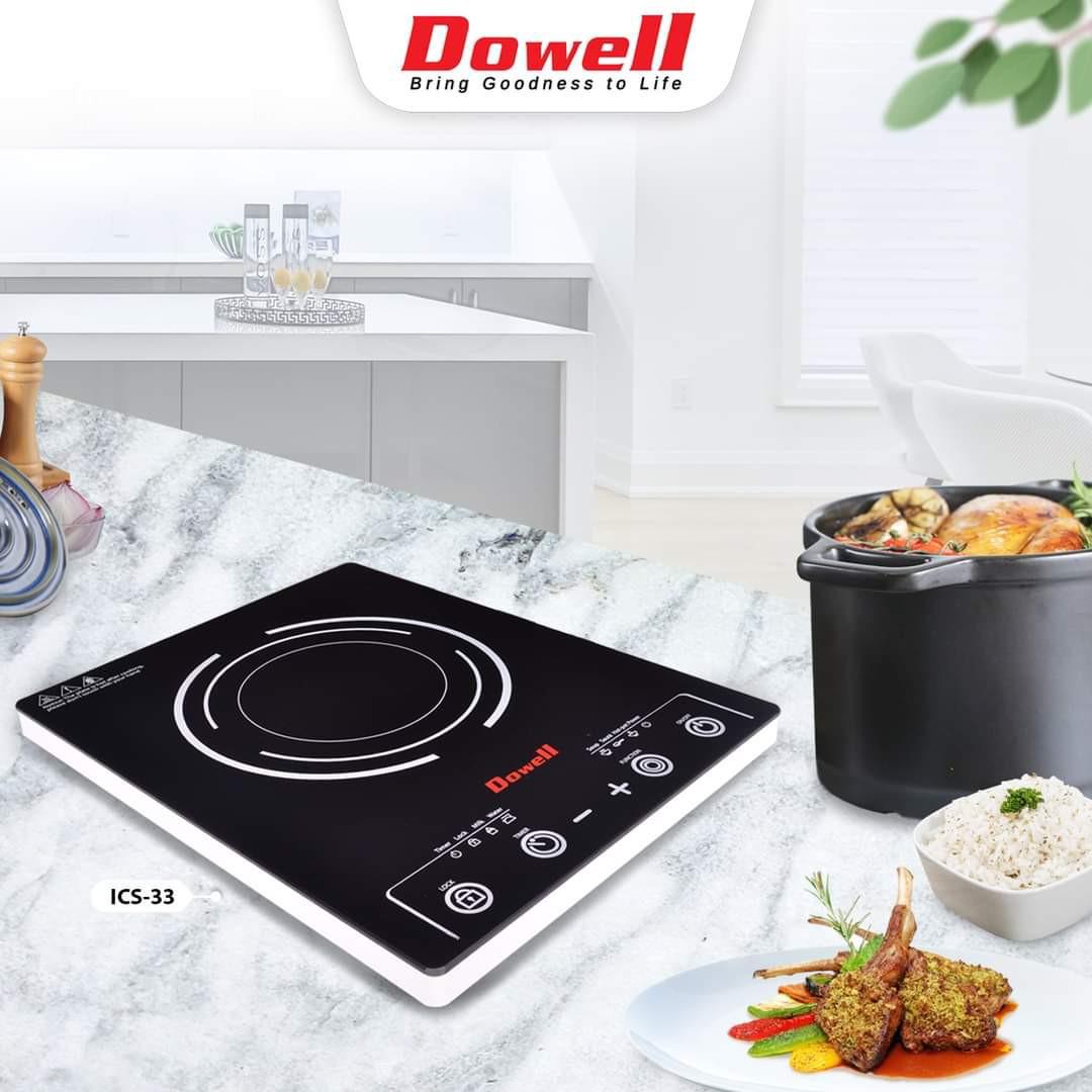 Dowell Induction Slim Type Cooker Glass Hob with Free Pot energy ...