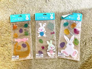 Easter Bunny Window Gel Clings - Glass Stickers