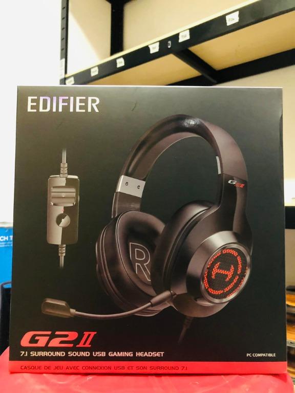 Edifier G2 II 7.1 Surround Sound USB Gaming Headset Black, Audio ...