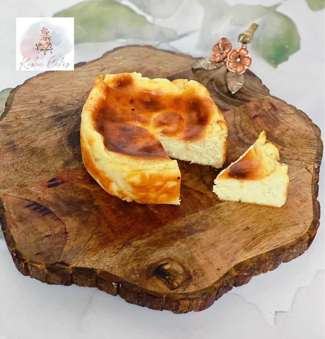 Eggless Basque Burnt Cheesecake, Food & Drinks, Homemade Bakes on Carousell