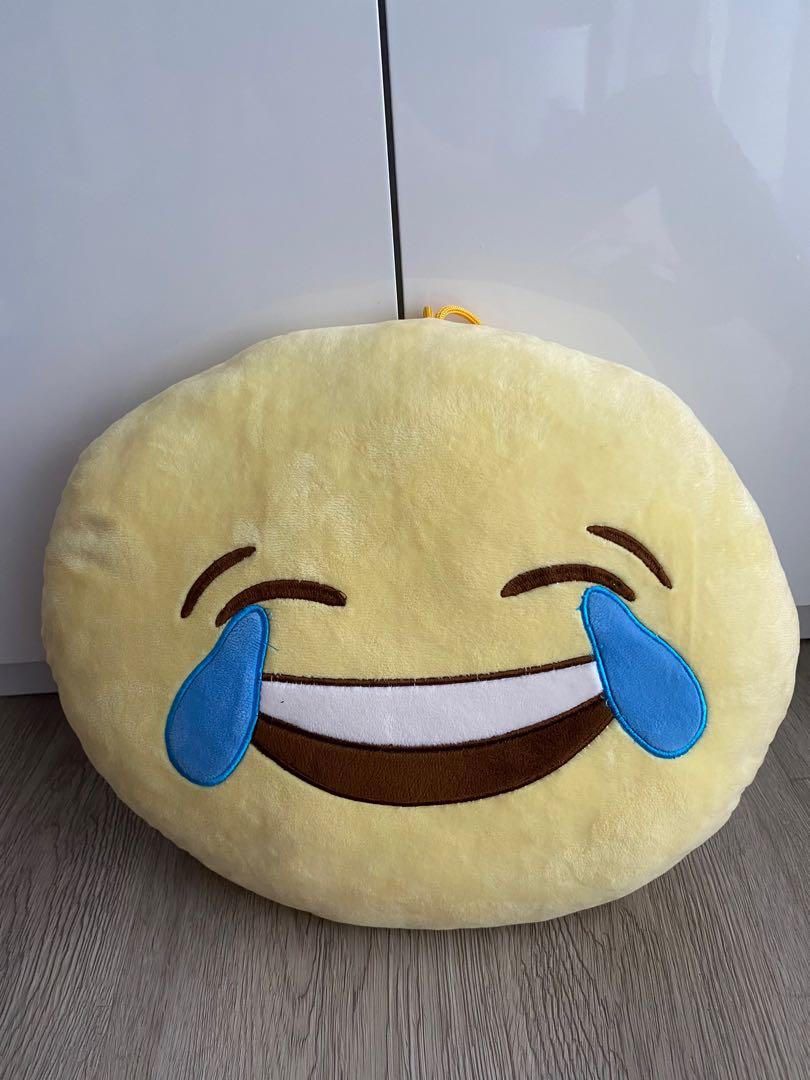 Emoji Cushion Pillows (Poop & Laughing), Furniture & Home Living, Home