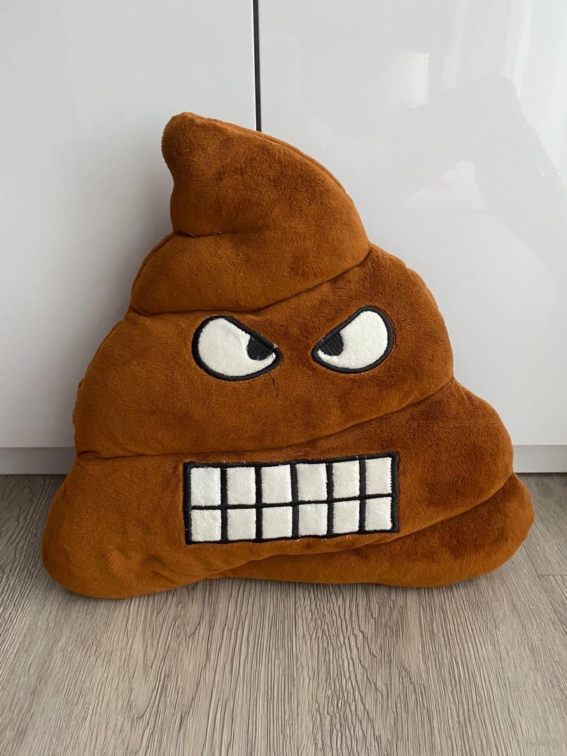 Emoji Cushion Pillows (Poop & Laughing), Furniture & Home Living, Home