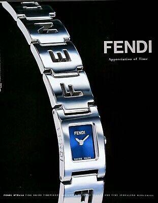 Fendi Stella Blue Dial SS Ladies QZ Quartz Watch