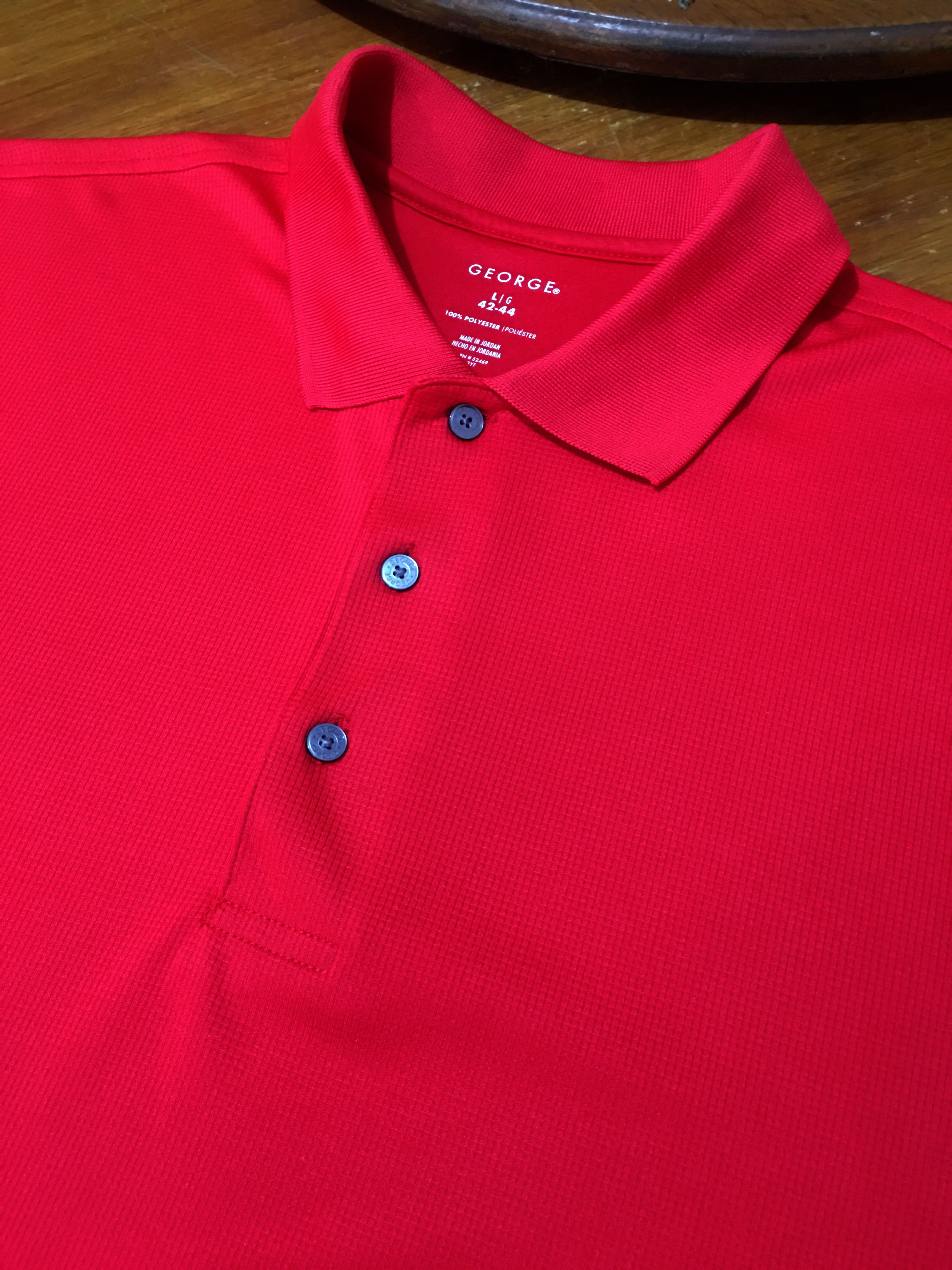 ONSALE♥️George red polo shirt 𝒂𝒖𝒕𝒉𝒆𝒏𝒕𝒊𝒄 