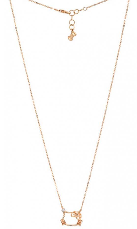 XMAS SALE Goldheart Hello Kitty Rose Gold Necklace