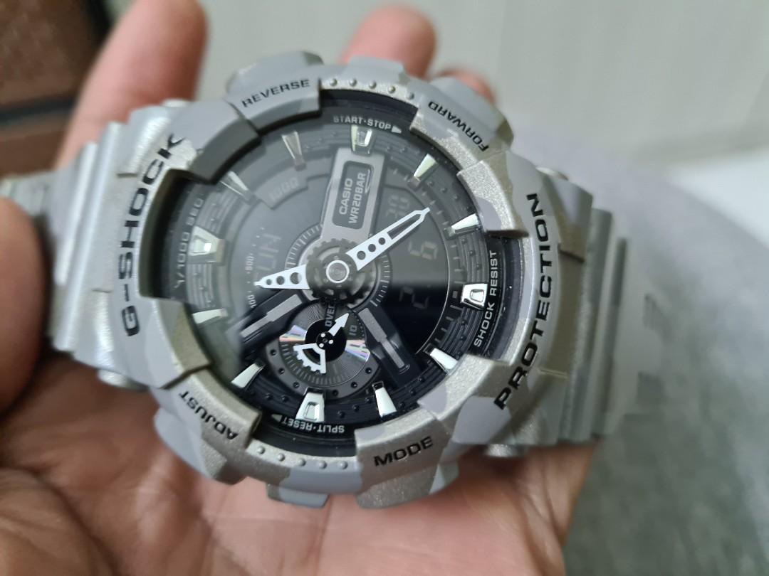 G shock hot sale ga 110 grey