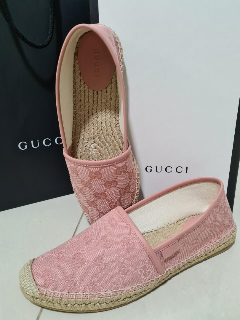 Gucci Espadrilles in Pink, Luxury, Sneakers & Footwear on Carousell