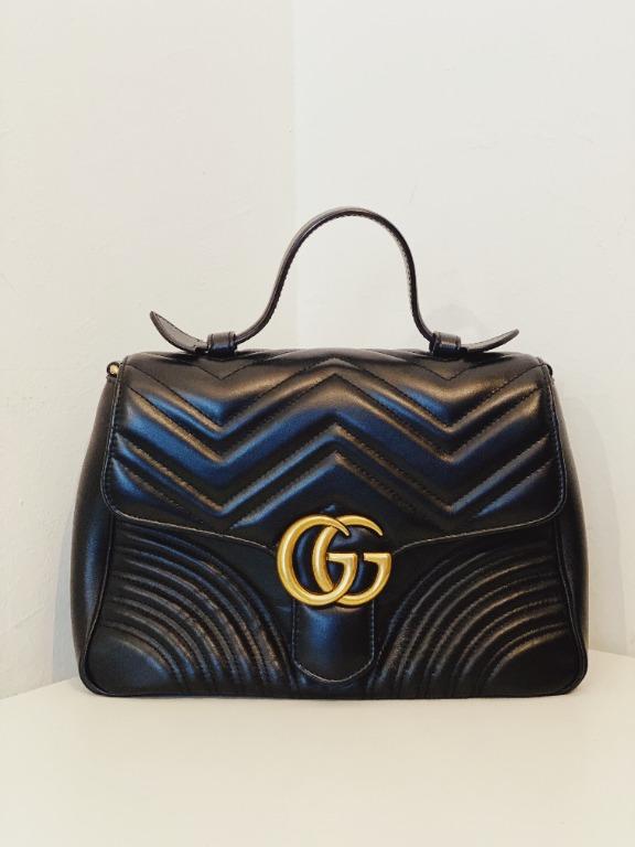 Small gg marmont 2.0 matelassé leather top handle bag store