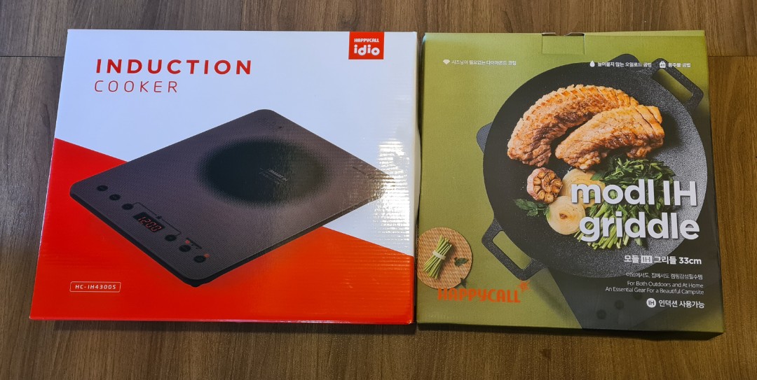 Happycall IH induction cooker & griddle pan, TV & Home Appliances